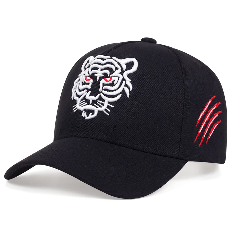 "BLACK TIGER" Embroidery Snapback Unisex Cap