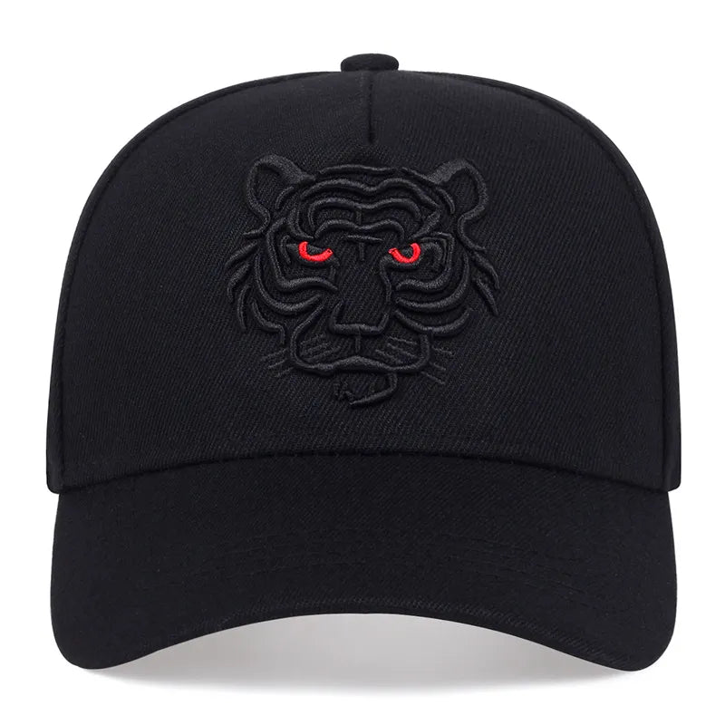 "BLACK TIGER" Embroidery Snapback Unisex Cap