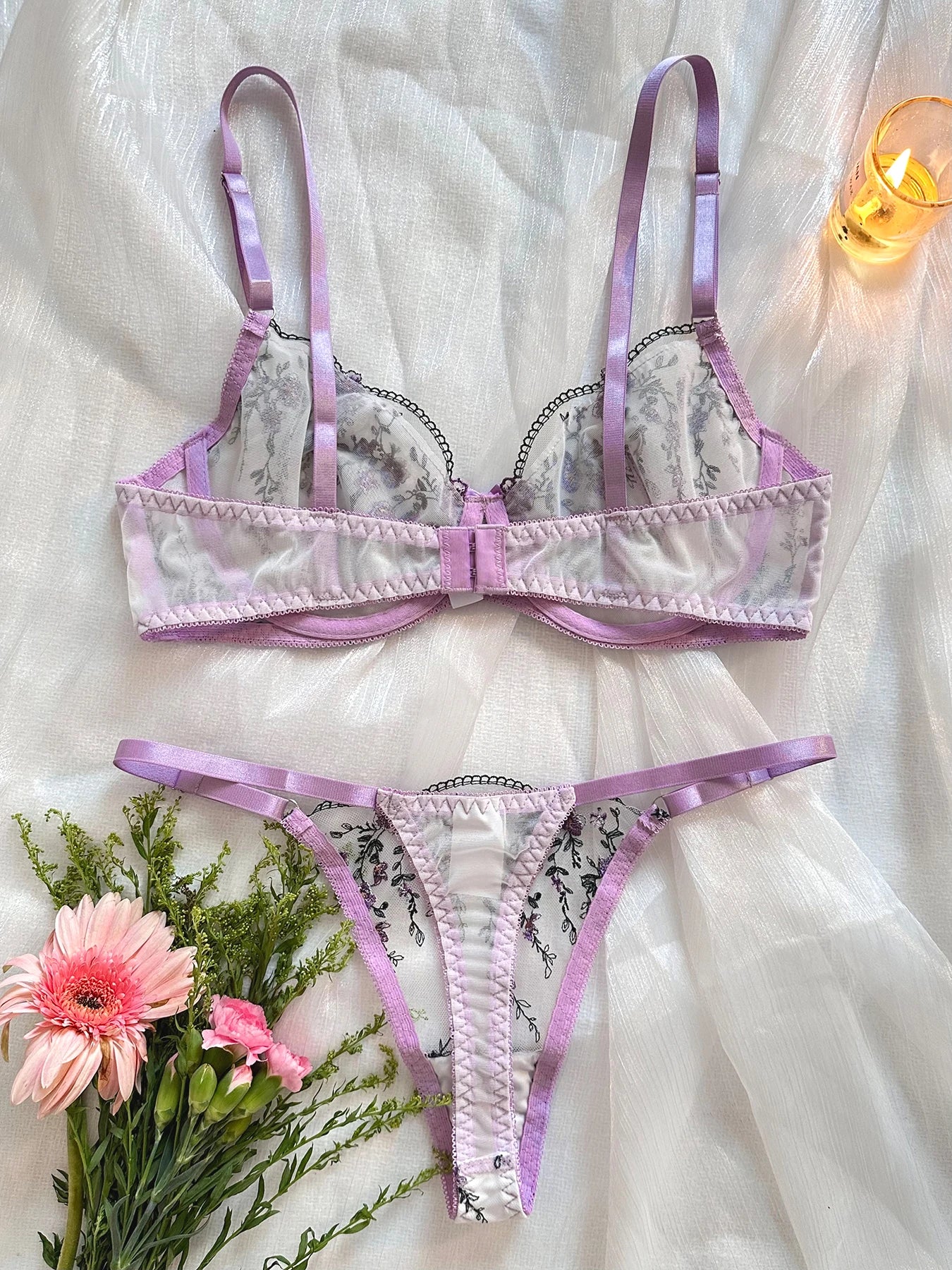 Tulle Lace Lingerie Set